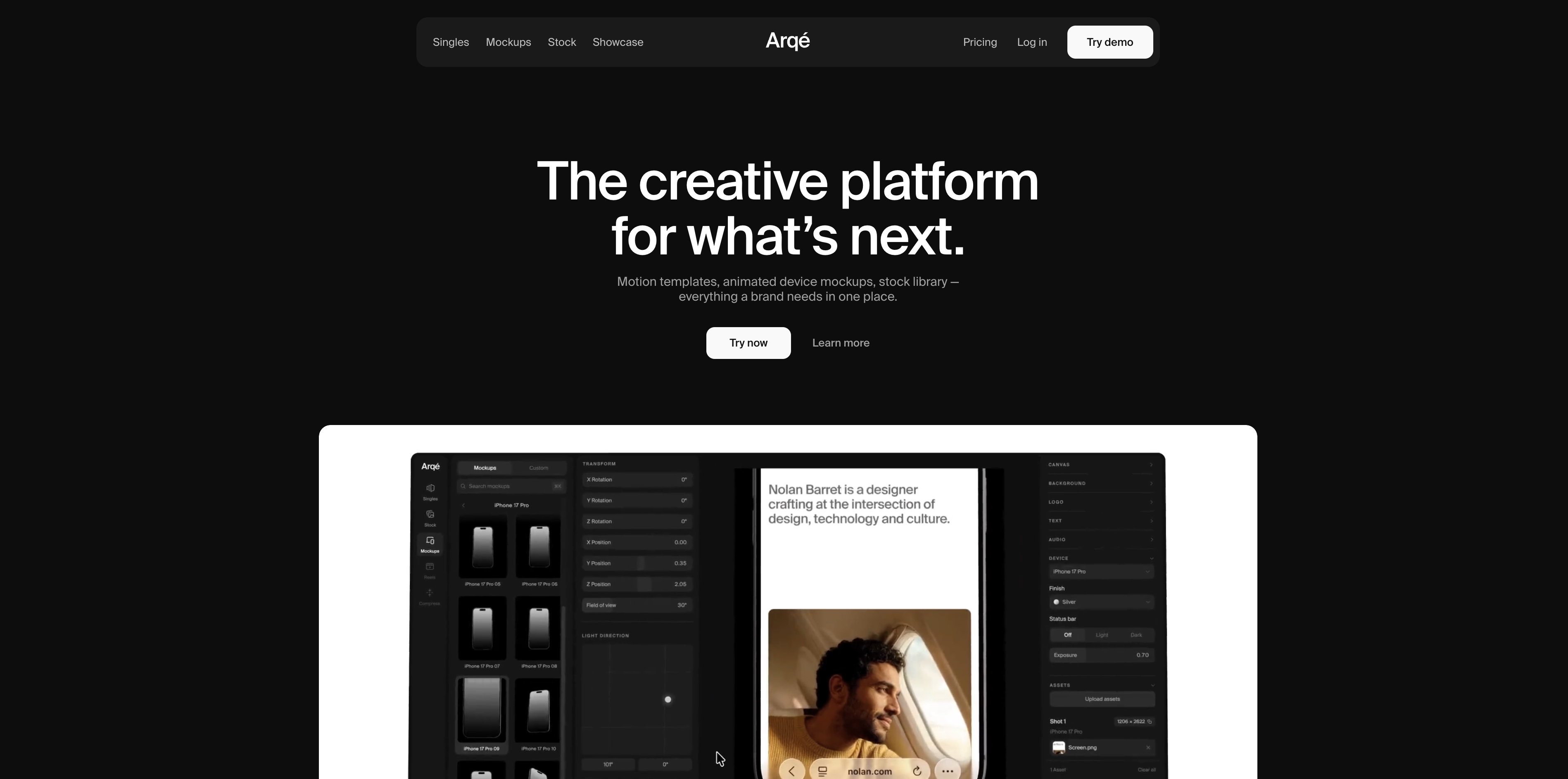 Arqé screenshot