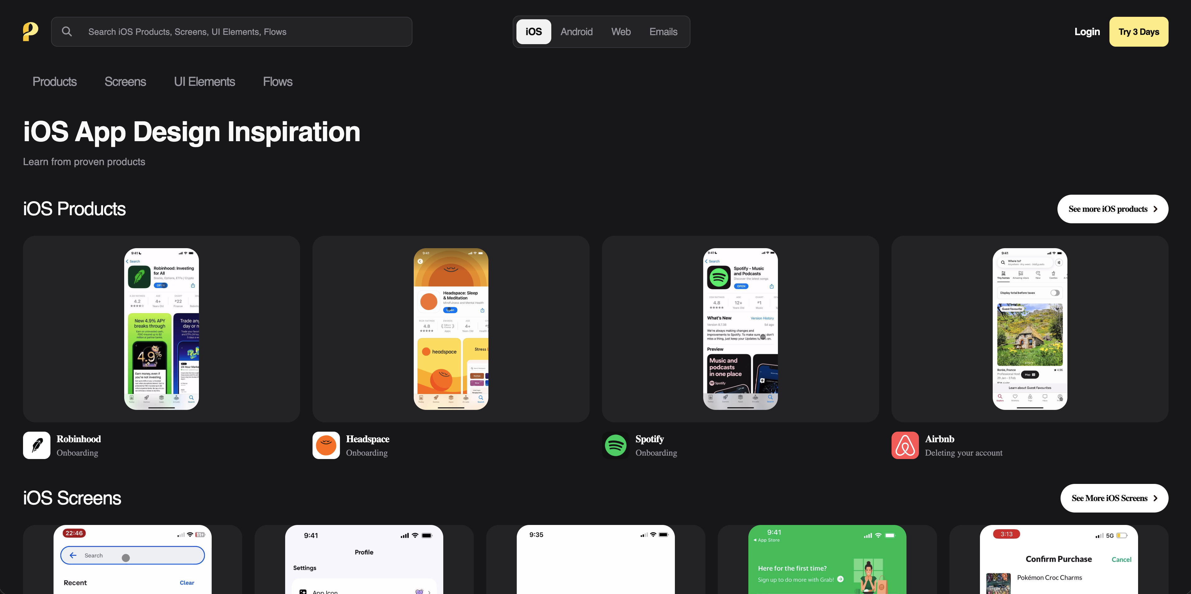 Page Flows screenshot